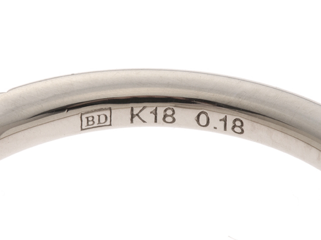 カシケイ✨ブラウンダイヤモンド 0.55ct ネイキッド リング K18 11号