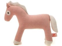 HERMES 　エルメス 　小物　ぬいぐるみ　CHEVAL HONORE FIGURINE 馬　コットン　ローズ　未使用品【472】KS