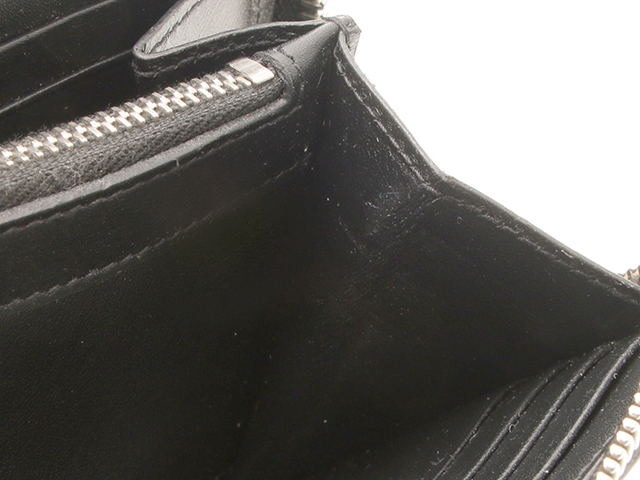 SAINT LAULENT サンローラン L字型ジップ長財布 カーフ ブラック SAINT LAULENT サンローラン L字型ジップ長財布 カーフ ブラック