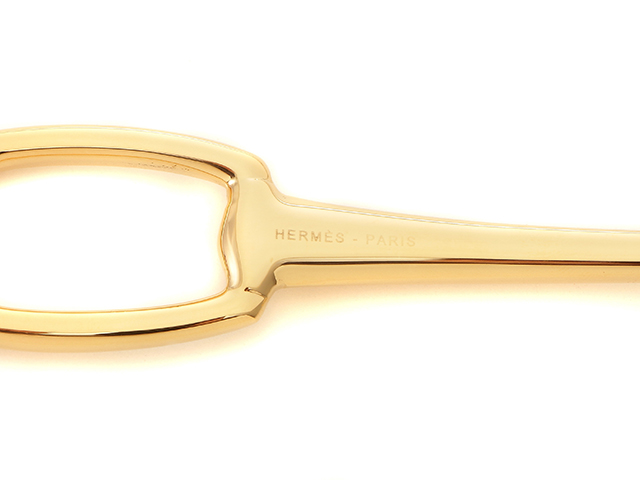 HERMES エルメス グラン アトラージュ デザートフォーク ゴールド Grand Attelage dessert fork | Hermès USA