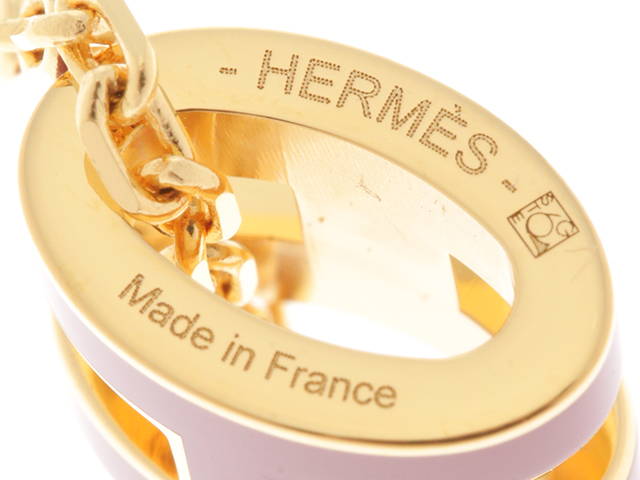 HERMES エルメス ポップアッシュ・ミニネックレス ゴールドメッキ 
