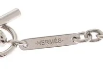 希少☆ HERMES(エルメス) カルーセル ロゴ ネックレス 