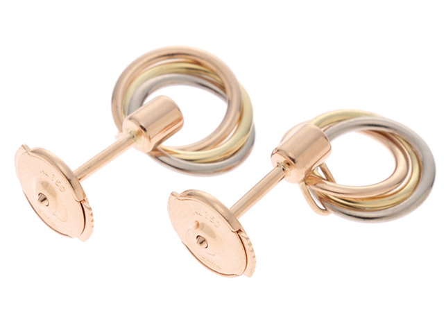 Cartier カルティエ トリニティ ピアス K18YG/WG/PG ゴールド