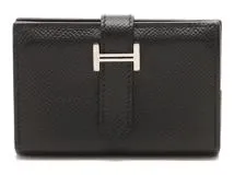 HERMES エルメス ベアンミニ ミニ財布 エプソン ブラック シルバー金具【434】 の購入なら「質」の大黒屋（公式）