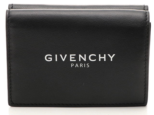 GIVENCHY ジバンシィ コンパクトウォレット ブラック カーフ