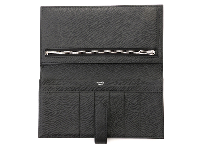 HERMES エルメス 長財布 ベアンスフレ ブラック ヴォーエプソン