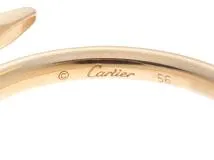 専用出品【正規品】Cartier ジュスト　アンクルリング　スモール Cartier カルティエ リング ジュストアンクル スモール YG 3.4g #56