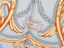 HERMES エルメス カレ90 BRIDES ET DESTIN シルク ブルージーン