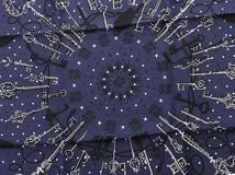 HERMES　エルメス　バンダナ55 LES CLES マリン／ノワール／ホワイト【471】N