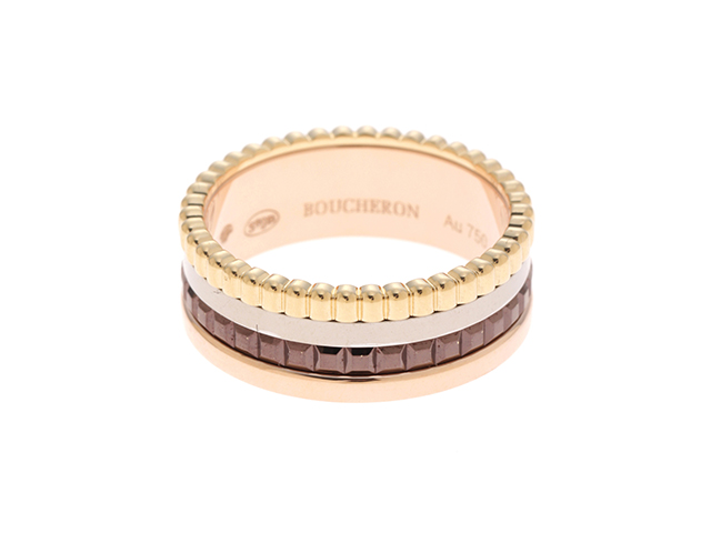 BOUCHERON ブシュロン キャトルクラシックリングスモール K18 PVD 4カラー 6.6g #50 JRG00290  2143000655158 【205】 の購入なら「質」の大黒屋（公式）