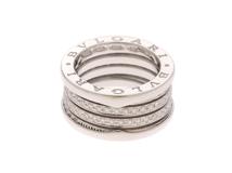 BVLGARI　ブルガリ　B-zero1リング　Mサイズ　ホワイトゴールド　ダイヤモンド　53号　【431】