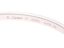 Cartier　カルティエ　ラブブレスレット　SM　ダイヤモンド10石　K18ホワイトゴールド　約19.5ｇ　＃17　B6048000　2143000658524　【432】