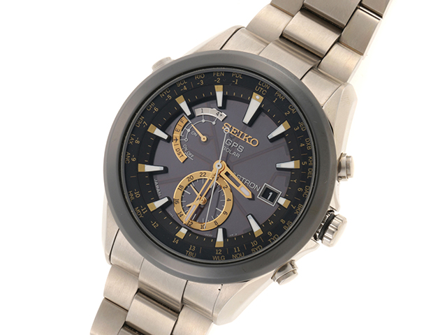 SEIKO セイコー 腕時計 アストロン SAST005 7X52-0AA0 ブライトチタン ソーラーGPS衛星電波 2012年保証書【472】SJ  の購入なら「質」の大黒屋（公式）