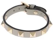 VALENTINO バレンチノ ロックスタッズブレスレット グレー GP