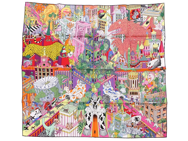 HERMES エルメス カレ90 Animapolis マルチカラー【471】N の購入なら  