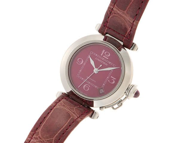 Cartier カルティエ パシャC W3108299 SS/革 自動巻き メンズ