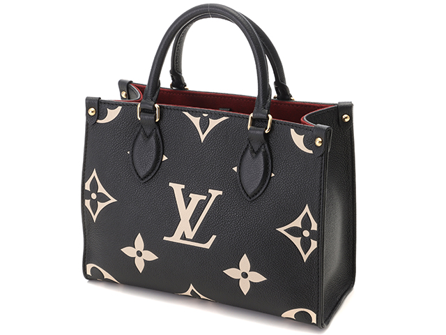 LOUIS VUITTON ルイ・ヴィトン オンザゴーPM モノ・アンプラント ブラック ベージュ M45659【471】A  の購入なら「質」の大黒屋（公式）