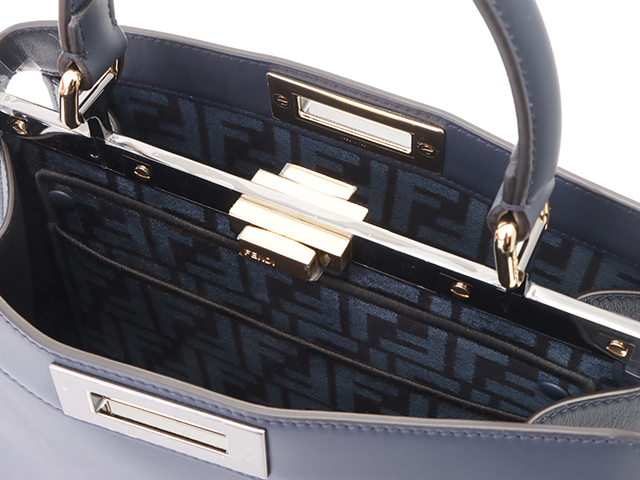 FENDI Peekaboo カーフスキン 2Way バッグ【ランク:AB】 ピーカブー ISeeU スモール カーフレザー ブラウン | Fendi