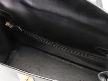 Hermès　エルメス　ケリー２８　ブラック／GP　□F刻印(2002年頃)　【471】Ｙ