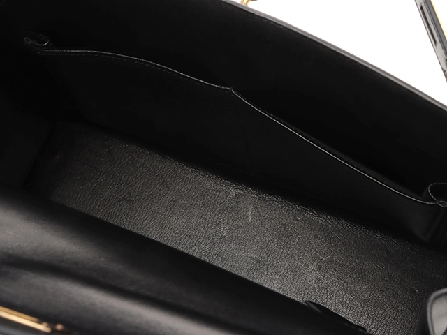 Hermès エルメス ケリー28 ブラック/GP □F刻印(2002年頃) 【471】Y