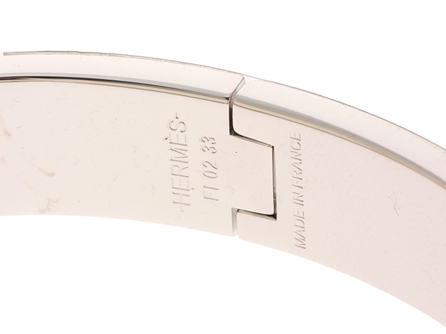 HERMES エルメス ブレスレット クリッククラックPM ピンク/SS
