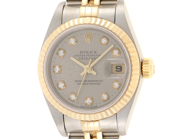 K番 ROLEX ロレックス 腕時計 デイトジャスト26 79173G グレー