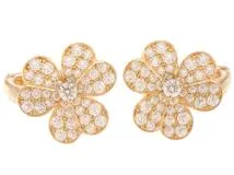 国内発送ヴァンクリーフ ピアス 18k ダイヤモンド ミニ 楽天市場】Van Cleef & Arpels ヴァンクリーフ＆アーペル フリ