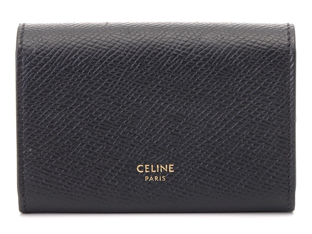 CELINE セリーヌ 名刺入れ ブラック レザー【472】RKT の購入