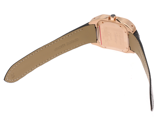 Cartier カルティエ サントス100MM W20108Y1 自動巻き 18PG/革