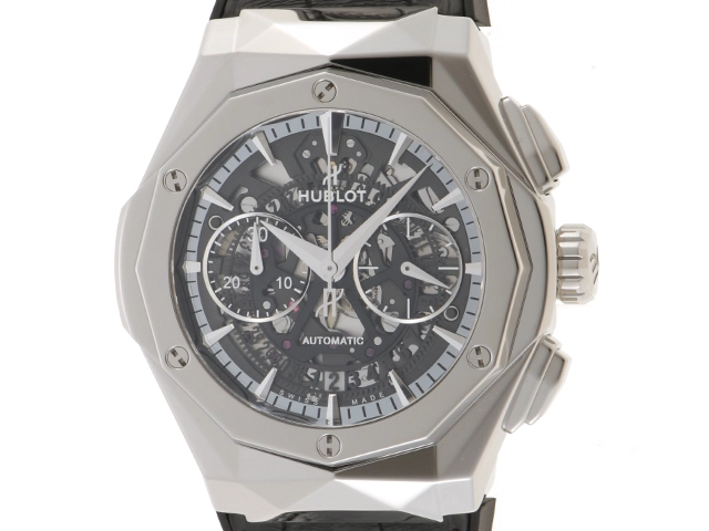 HUBLOT　ウブロ　アエロ・フュージョン クロノグラフ オーリンスキー　日本限定100本　チタニウム　ブラック　2143700190744　【437】