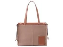 お歳暮ならオンライン LOEWE ロエベ クッショントート トープ キャンバス/カーフ バッグ