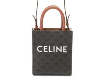 CELINE セリーヌ トリオンフ ミニバーティカルカバ タン ｐｖｃ／カーフ 194372BZK.04LU【430】2143000673961