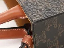 CELINE セリーヌ トリオンフ ミニバーティカルカバ タン ｐｖｃ／カーフ 194372BZK.04LU【430】2143000673961