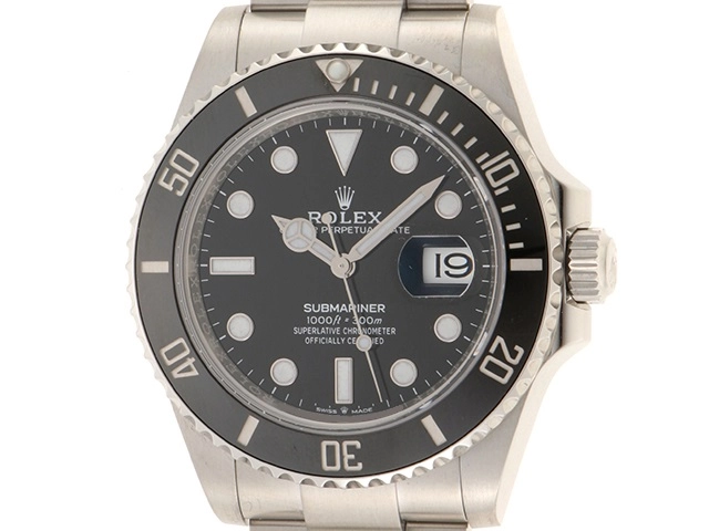 2024年9月正規品 ROLEX ロレックス 腕時計 サブマリーナー デイト 126610LN ステンレス/セラミック ブラック文字盤 自動巻き【472】SJ