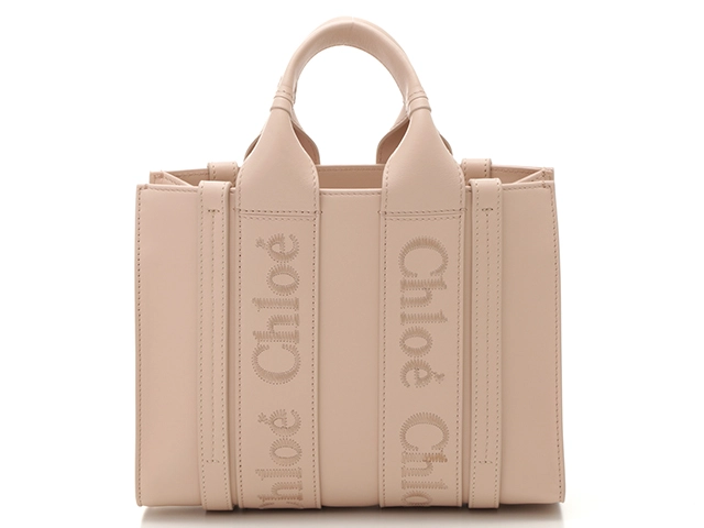 Choe クロエ ウッディスモールトートバッグ セメントピンク カーフ 