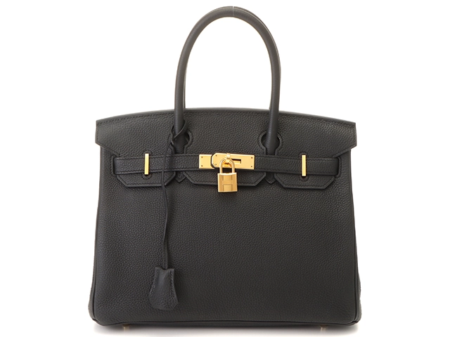 H 黒 レザー トゴ バッグ バーキンデザイン H 黒 レザー トゴ バッグ バーキンデザイン HERMES エルメス バッグ