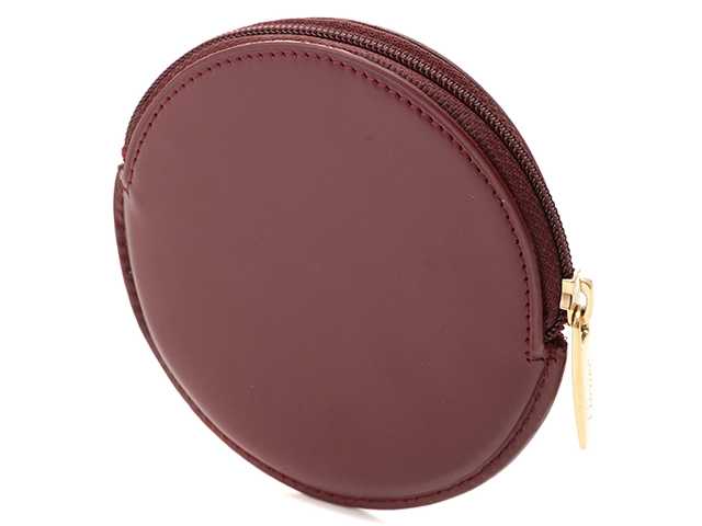 Cartier カルティエ マストライン コインケース ボルドー レザー【436】2143000683557