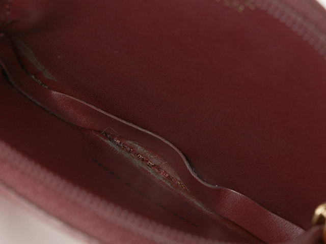 Cartier カルティエ マストライン コインケース ボルドー レザー【436】2143000683557