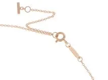 TIFFANY＆Co.　ティファニー　Tスマイルスモールネックレス　　K18ピンクゴールド　　3.1ｇ　2143000684349【472】H