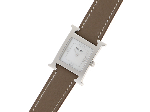 HERMES エルメス HウォッチPM SS/革 【471】 Y の購入なら「質 HERMES エルメス HウォッチPM SS/革 【471】 Y の購入なら「質