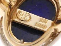 梶光夫　エマイユ　エマ―ユ　リング　指輪　K18　PT900　ダイヤモンド　14号　【460】2143000685476