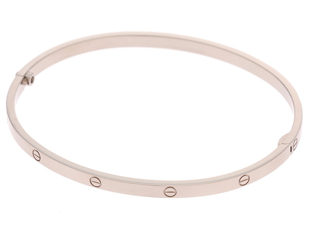Cartier カルティエ ラブブレスレット SM K18ホワイトゴールド
