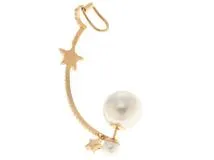 Dior ディオール イヤーカフ ピアス メタル（ゴールドプレート）レジンパール【432】 2143000685957