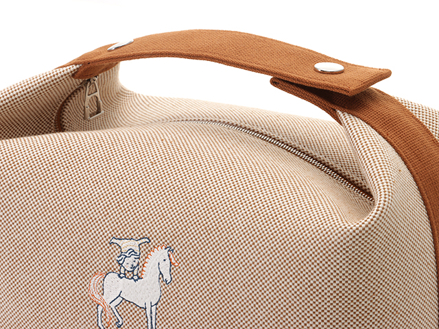 HERMES エルメス ブリッドアブラックガブリオルGM ビスキュイ／SV