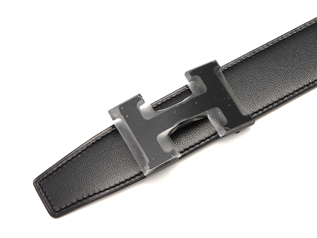 HEREMS エルメス 小物 メンズベルト Hベルト 32mm ブラック・エタン  