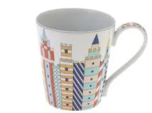 HERMES エルメス マグカップ 陶器 エポぺ シャトー柄/マルチ HERMES エルメス マグカップ 陶器 エポぺ シャトー柄/マルチ
