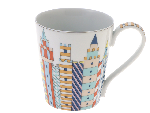 HERMES エルメス マグカップ 陶器 エポぺ シャトー柄/マルチ HERMES エルメス マグカップ 陶器 エポぺ シャトー柄/マルチ