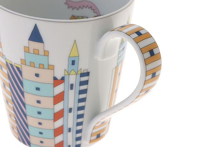 HERMES エルメス マグカップ 陶器 エポぺ シャトー柄/マルチ HERMES エルメス マグカップ 陶器 エポぺ シャトー柄/マルチ