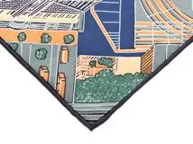 HERMES エルメス カレ90 PANTIN CITY マリン／ベージュ／パルム シルク