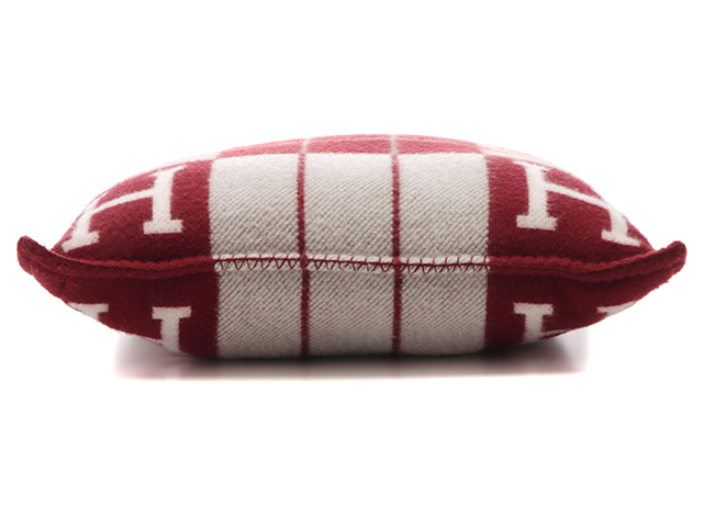 ★★たから★★エルメスクッション★アヴァロン★PMメリのウール90% HERMES エルメス クッション アヴァロンⅢPM ルージュ系 メリノ